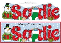 Snowman in jacket SADIE large dl