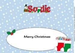 Snowman in jacket SADIE large dl insert