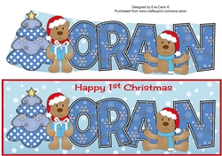 First Christmas Teddies ORAN large dl