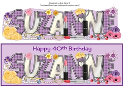 Flowers & Accessories SUZANNE 40th large dl