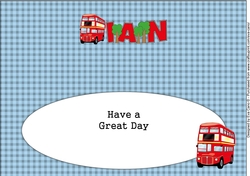 Red Bus IAN large dl insert