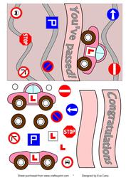 Congratulations for New Driver (pink Background)