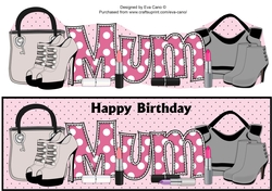 Handbags, Shoes & Lipsticks MUM large dl