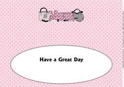 Handbags, Shoes & Lipsticks MUM large dl insert