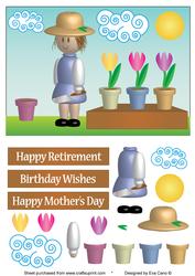 Gardener Girl for Retirements, Birthdays and Mother’s Day