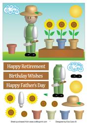 Gardener Male for Retirements, Birthdays and Father’s Day