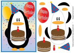 Step by Step Penguin for Children's Birthdays