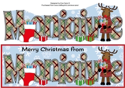 Merry Christmas from MONIAIVE Rudolf large dl