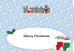 Merry Christmas from MONIAIVE Rudolf large dl insert