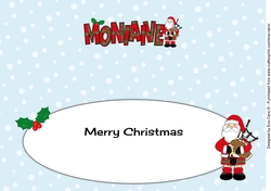 Merry Christmas from MONIAIVE Santa large dl insert