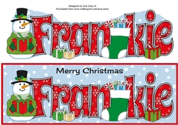 Snowman in jacket FRANKIE large dl