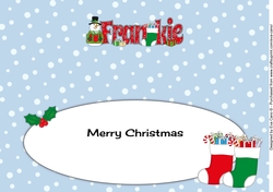 Snowman in jacket FRANKIE large dl insert