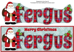 Santa in coat FERGUS large dl