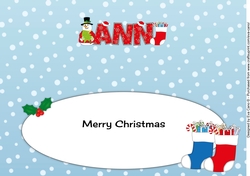 Snowman ANN large dl insert