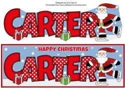 Skating Santa CARTER large dl