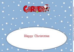 Skating Santa CARTER large dl insert