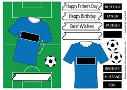 Fathers Day or Birthday for Football Fans - Blue Top