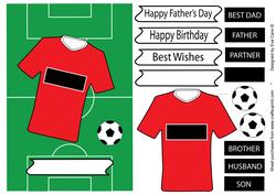 Fathers Day or Birthday for Football Fans - Red Top