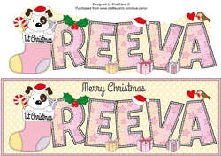 Patch 1st Xmas REEVA large dl