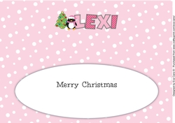 Eddie the Penguin LEXI large dl insert
