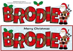 Scottish Santa BRODIE large dl