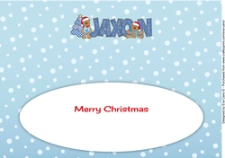 Christmas Teddies JAXON large dl insert