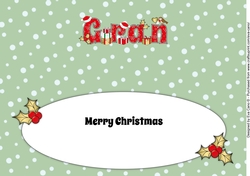Christmas GRAN large dl insert