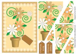 Flowers in Pot Pyramid – Toasted Shades