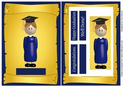Graduation Girl in Blue