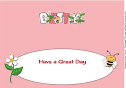 Flowers and Bees BETTY large dl insert