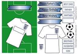Fathers Day or Birthday for England Football Fan