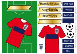 Fathers Day or Birthday for England Football Fan (away)