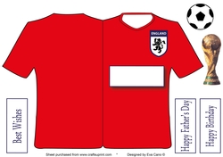 England Football Fan Shaped (away)