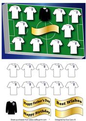 Fathers Day or Birthday for England Football Fan 3D