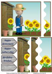 Busy Gardener for Fathers Day, Retirements, Birthdays
