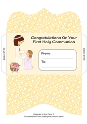Girl & Little Angel First Holy Communion money wallet 2