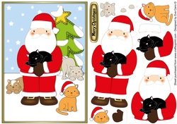 Christmas Cats with Santa