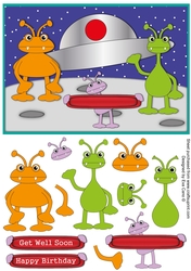 Aliens decoupage