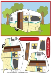 Caravan decoupage