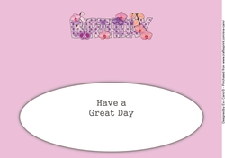 Beautiful Orchids BIRTHDAY large dl insert