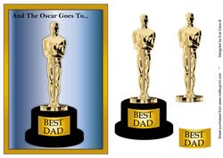 And the Oscar Goes To - Best Dad (decoupage)