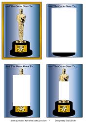 And the Oscar Goes To - Best Dad (inverted Pyramid)