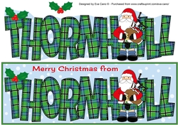 Merry Christmas from THORNHILL Scottish Santa large dl