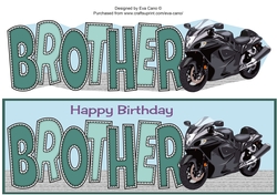 Motorbike BROTHER large dl