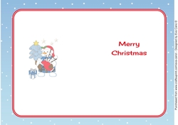 Scottish Snowman Piper decoupage 2 insert