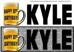 Happy 30th Birthday KYLE large DL (black)