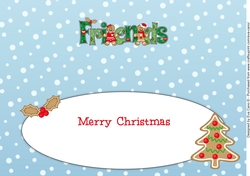 Gingerbread Couple FRIENDS large dl insert