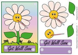 Get Well Soon Daisy Decoupage