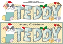 Finn the Shih Tzu Xmas TEDDY large dl
