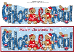 Gingerbread Couple CHLOE & PAUL large dl
